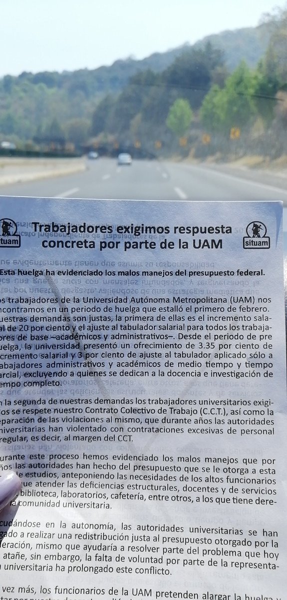 Miembros del Situam toman caseta de la México-Cuernavaca - situam-volantes-mexico-cuernavaca