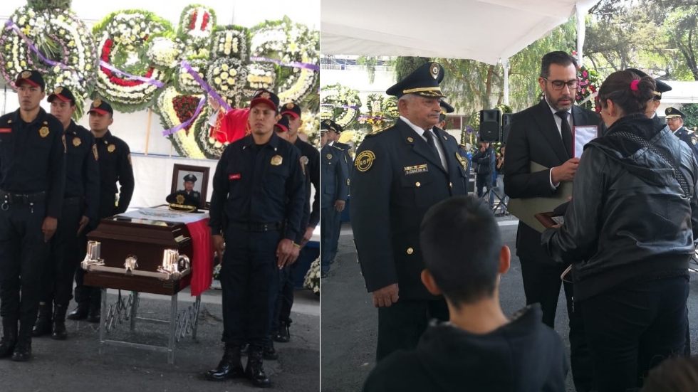 Despiden a policía que murió atropellado en alcoholímetro de Xochimilco