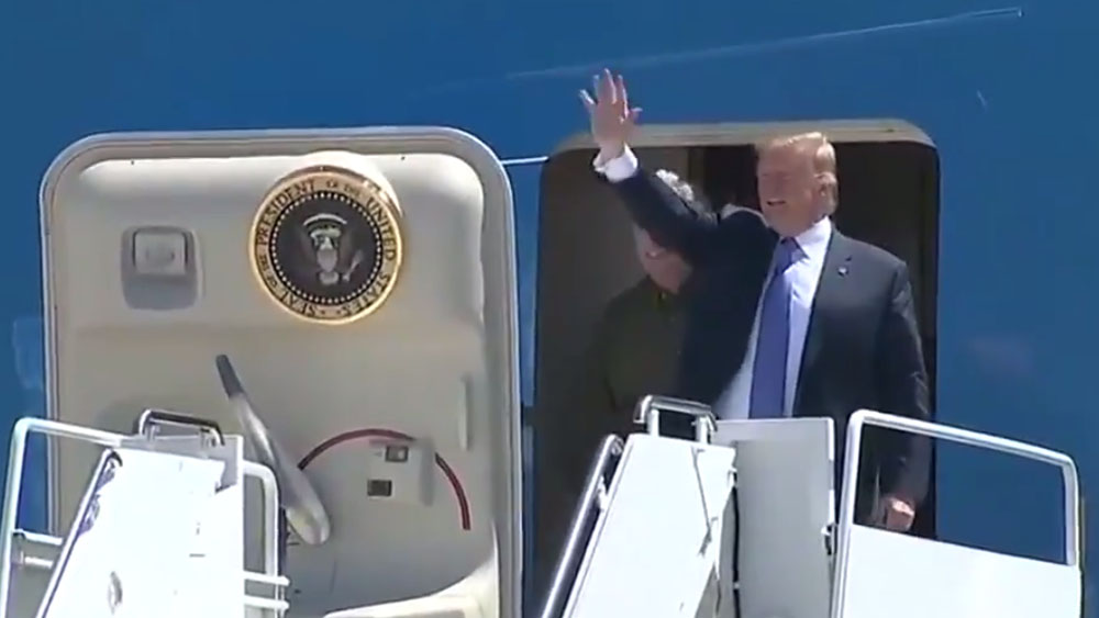 Trump arriba a Calexico