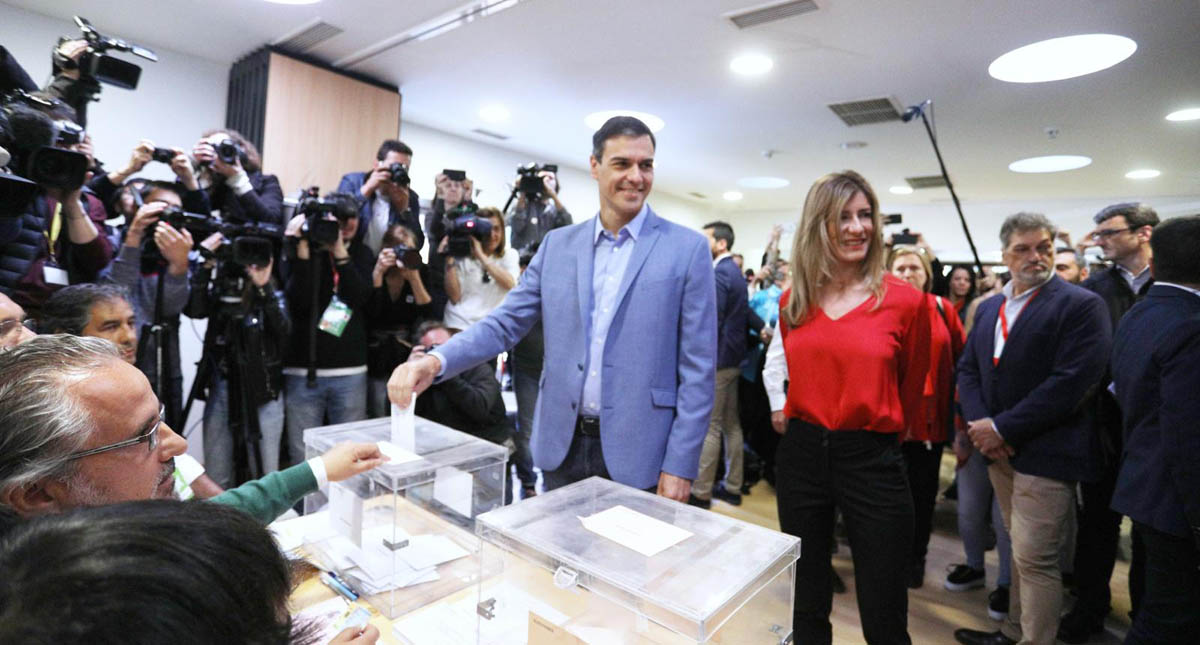 Elecciones en España superan afluencia de 2016 - voto-de-pedro-sanchez