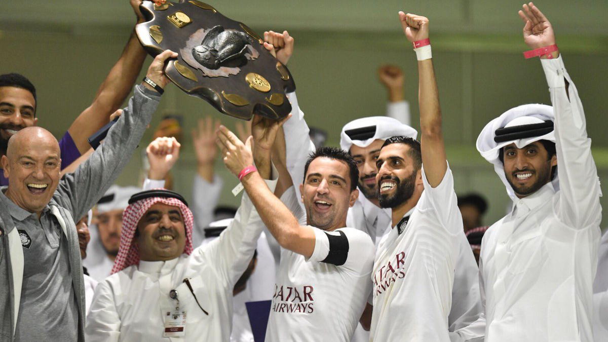 Xavi Hernández campeón en la liga catarí Xavi Hernández campeón en la liga catarí