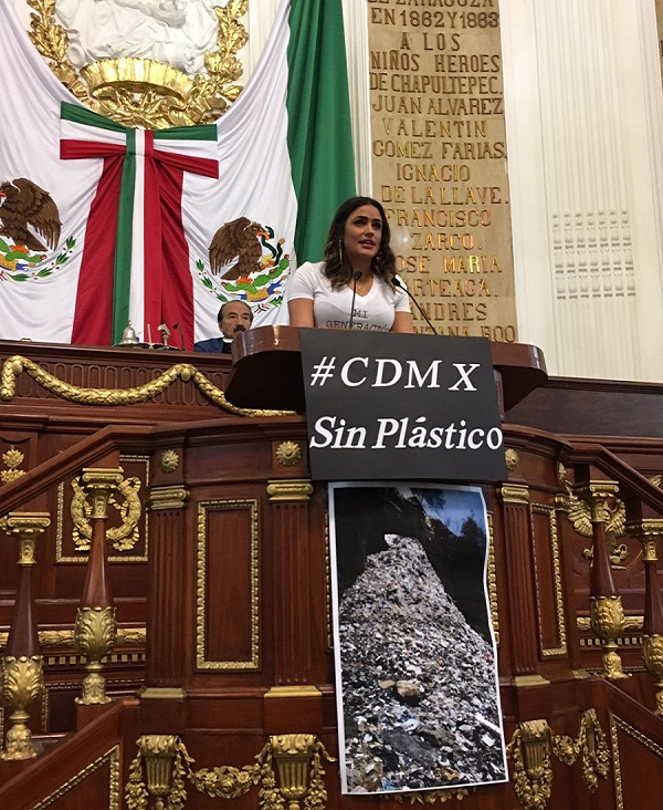 Congreso CDMX aprueba dictamen contra plásticos de un solo uso - alessandra-rojo-de-la-vega-al-presentar-reforma-de-ley-contra-los-plasticos-de-un-solo-uso