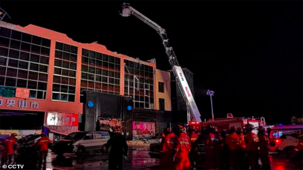 Derrumbe de techo de bar en China deja tres muertos y 87 heridos