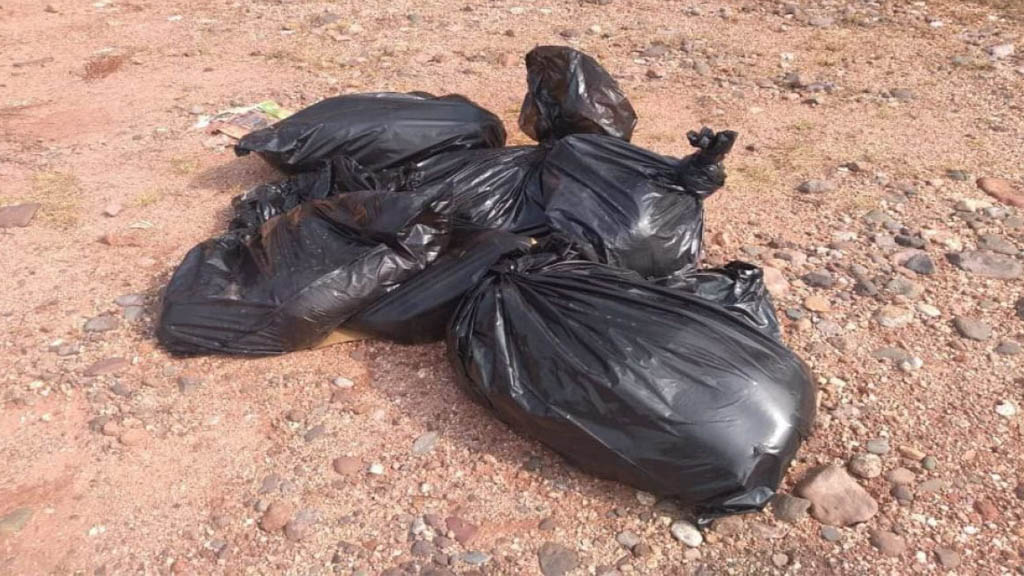 Hallan cuatro bolsas con restos humanos en Morelia