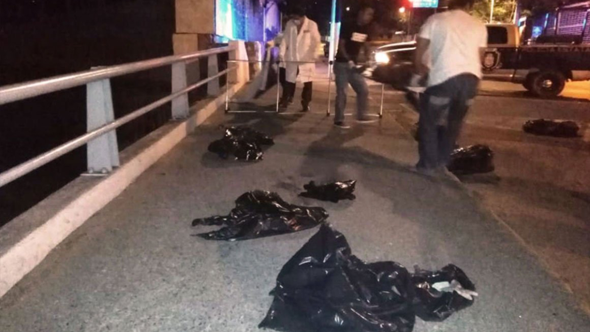 Abandonan bolsas con restos humanos en Tuxtepec