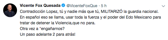 Fox afirma que López Obrador militarizó la Guardia Nacional - captura-de-pantalla-2019-05-08-a-las-135407