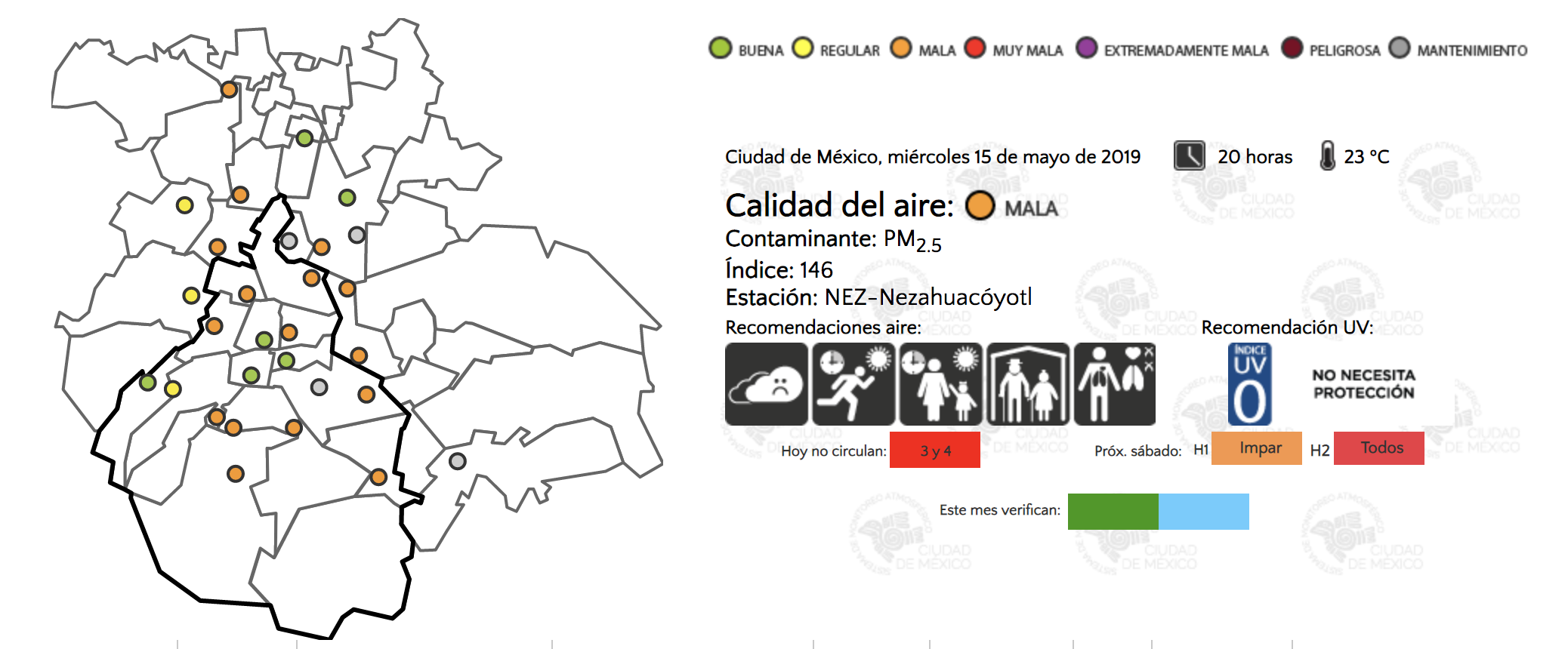 Pese a lluvia, persiste mala calidad del aire en el Valle de México - captura-de-pantalla-2019-05-15-a-las-202135