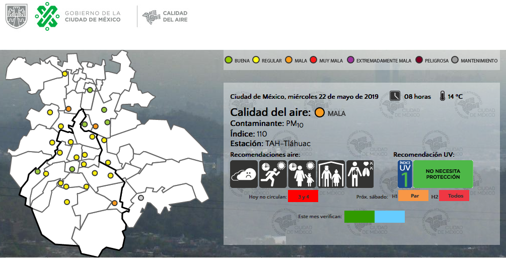 Tláhuac, Tultitlán y Xalostoc amanecen con mala calidad del aire - captura-de-pantalla-2019-05-22-a-las-084313