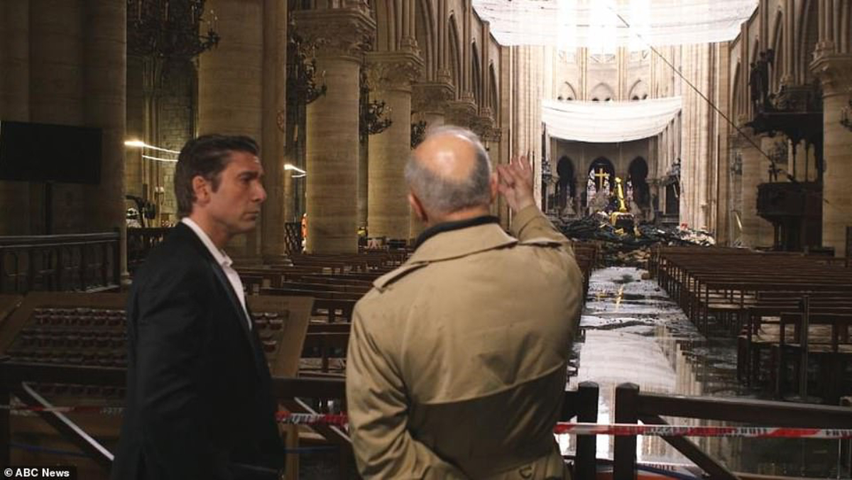 Imágenes del interior de la catedral de Notre-Dame
