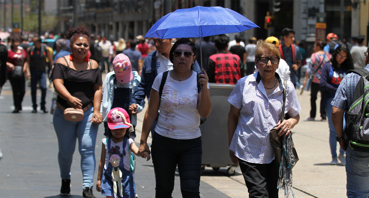 Cielo parcialmente nublado y sin potencial de lluvia en Valle de México