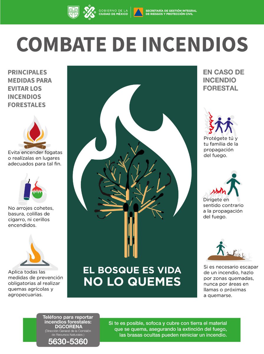 Continúan activos siete incendios en la Ciudad de México - combate-de-incendios