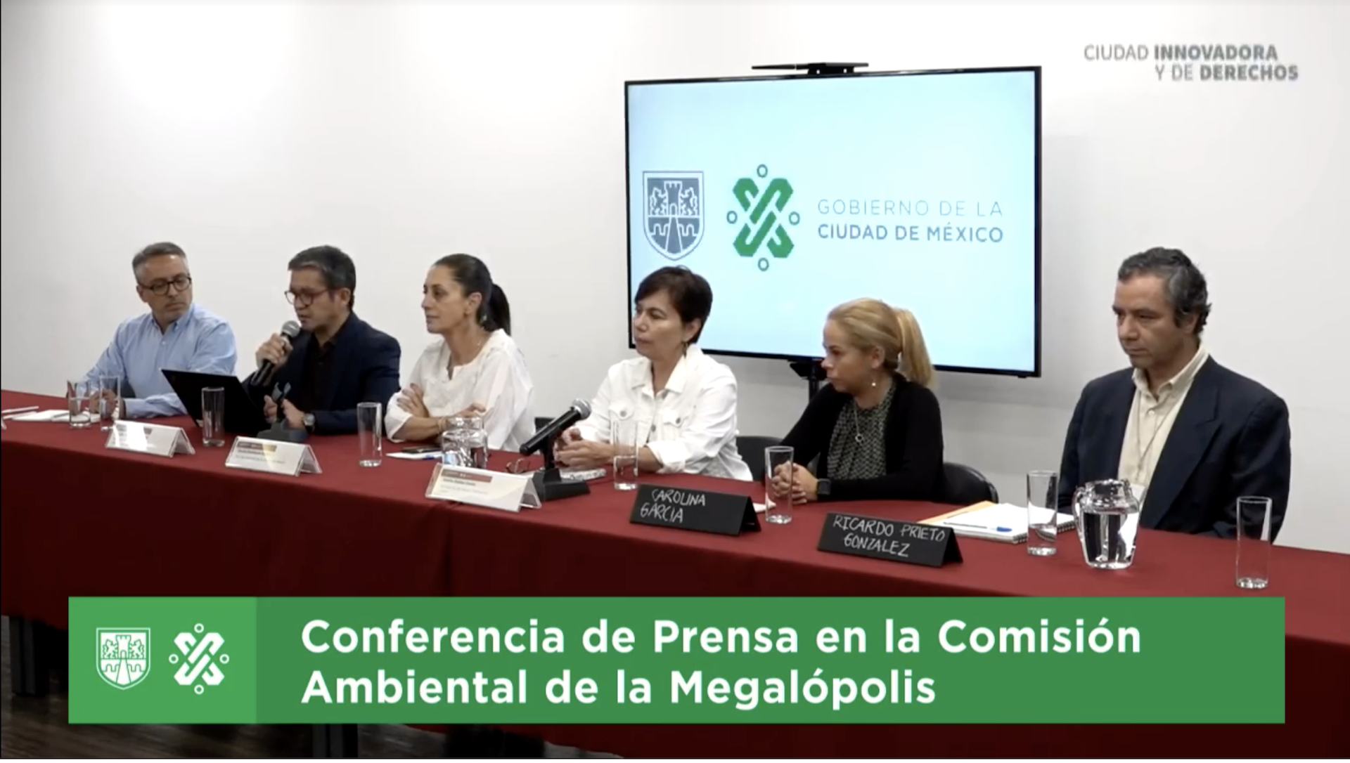 Conferencia de Prensa en la Comisión Ambiental de la Megalópolis