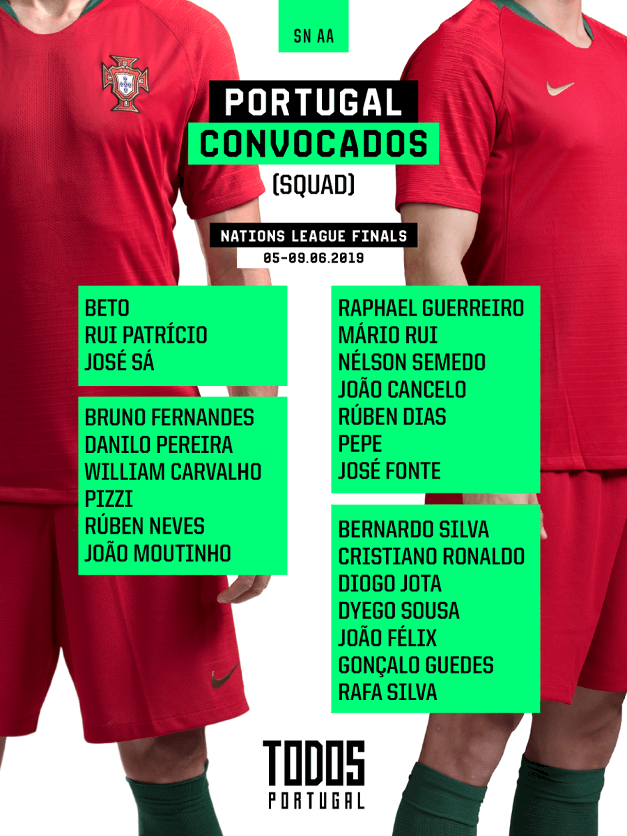 Los convocados de Portugal para semifinales de la Liga de Naciones - convocatoria-portugal