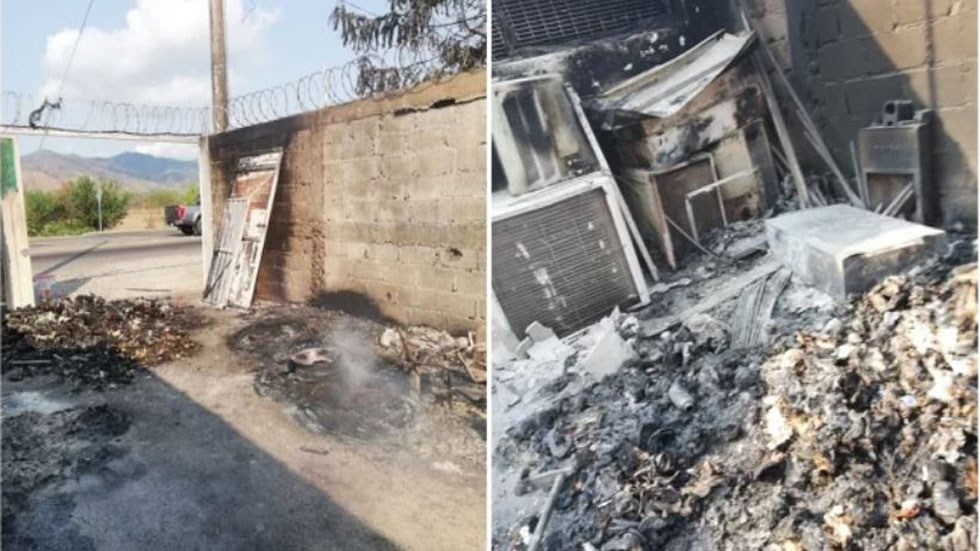 Detienen a ocho centroamericanos por incendio de estación migratoria - danos-en-estacion-migratoria-de-tapanatepec-por-incendio