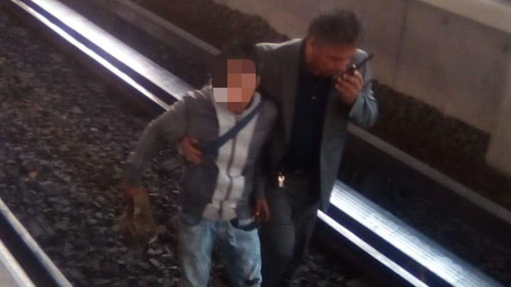 Detienen a delincuente que cayó a vías del Metro Bosque de Aragón