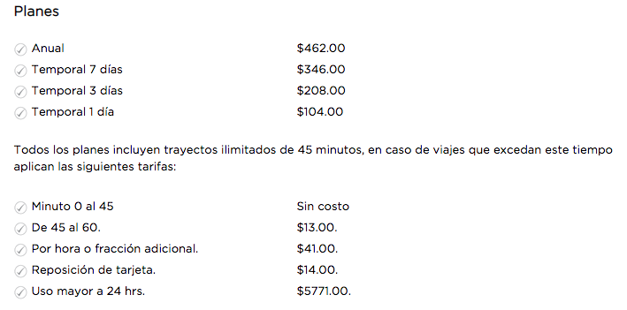Ecobici incrementa sus tarifas - ecobici
