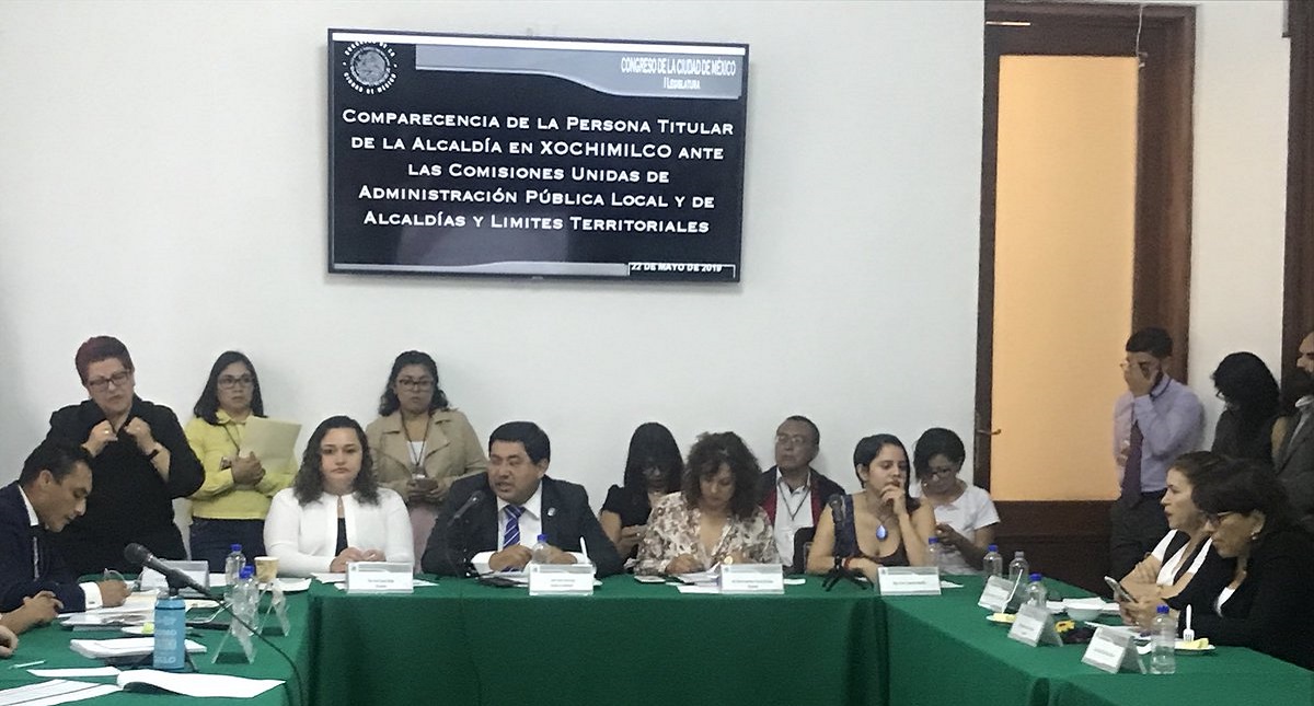 Buscan regular consumo de alcohol en trajineras de Xochimilco - edil-de-xochimilco-ante-comisiones-del-congreso-de-la-cdmx