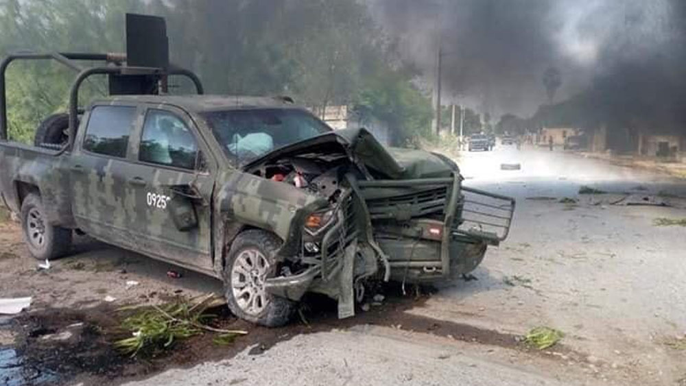 Enfrentamiento entre militares y delincuentes en Tamaulipas