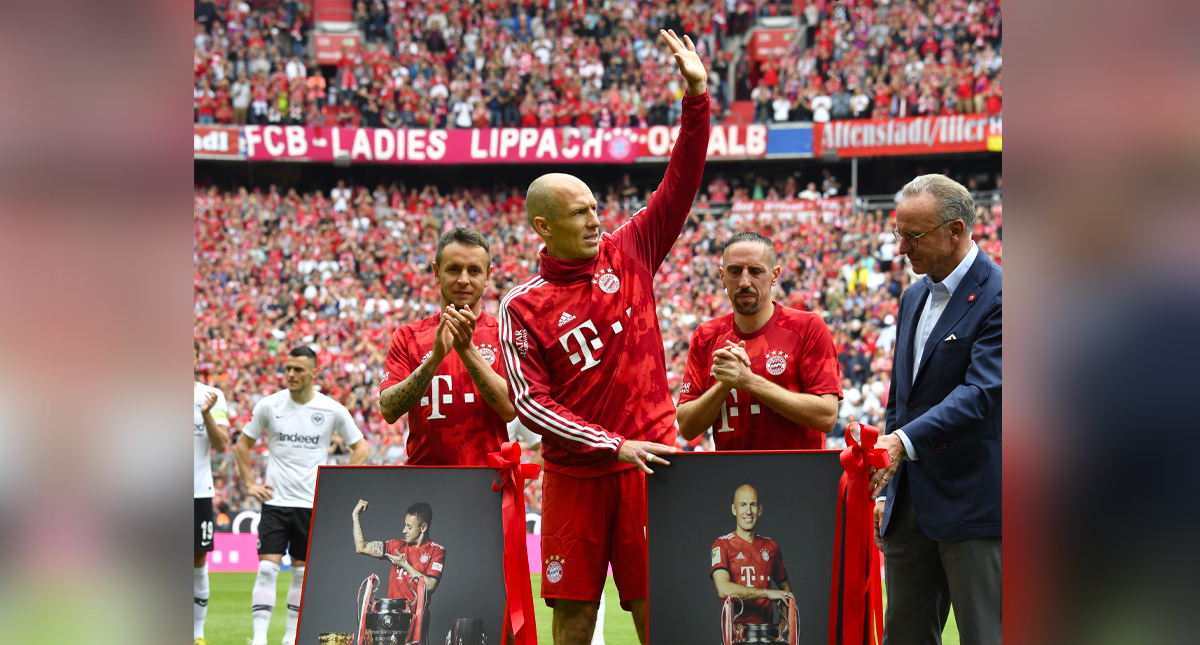 Bayern de Múnich despide con homenaje a Robben, Ribery y Rafinha