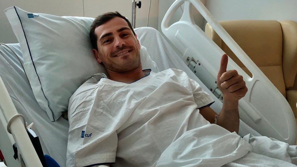 Iker Casillas podría salir del hospital el lunes: Sara Carbonero - iker-casillas-hospital