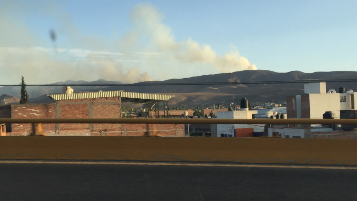 Continúa combate a incendio forestal de San Luis Potosí Continúa combate a incendio forestal de San Luis Potosí