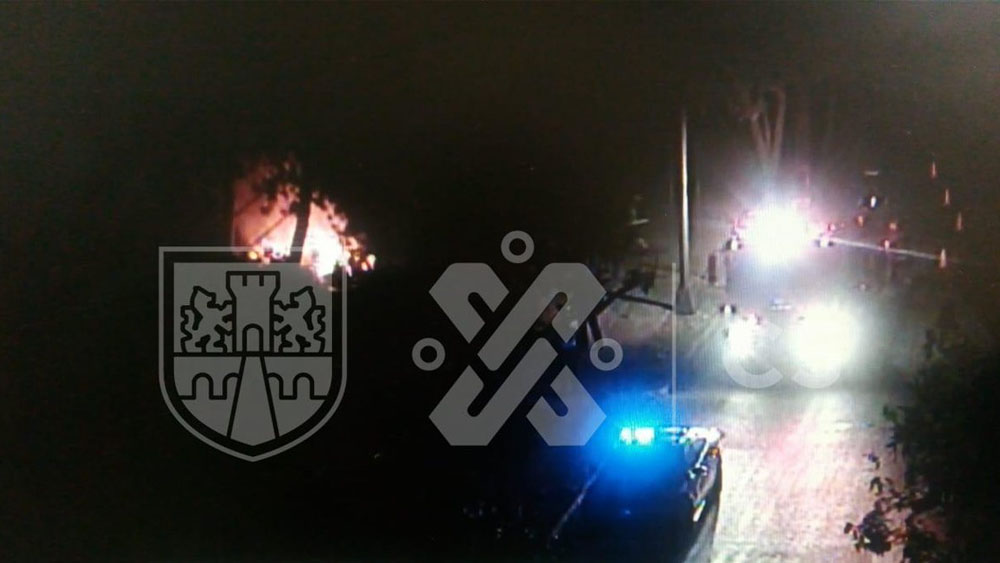 Incendio de pastizal en Xochimilco