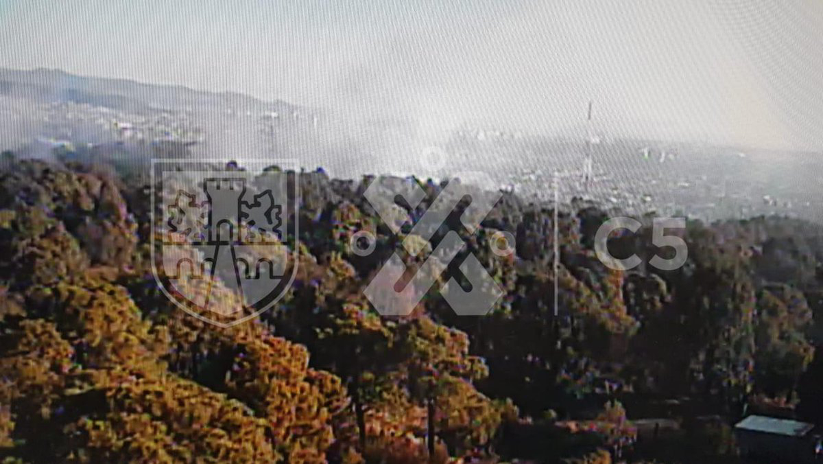 Combaten dos incendios de pastizales al sur de Ciudad de México