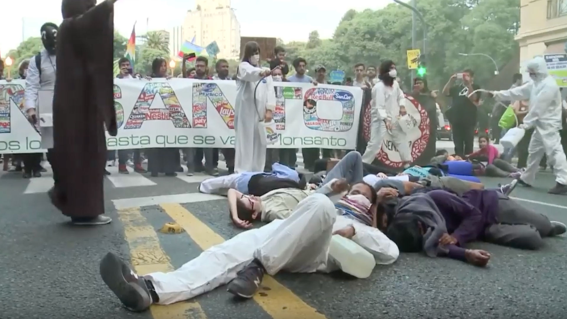 Argentinos protestan contra Monsanto