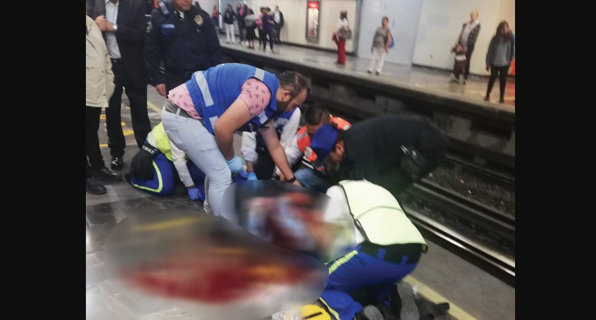 Vagón del Metro golpea a mujer en la cabeza
