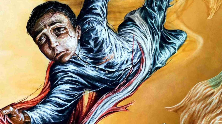 Los niños héroes y la gesta heroica de Chapultepec - mural