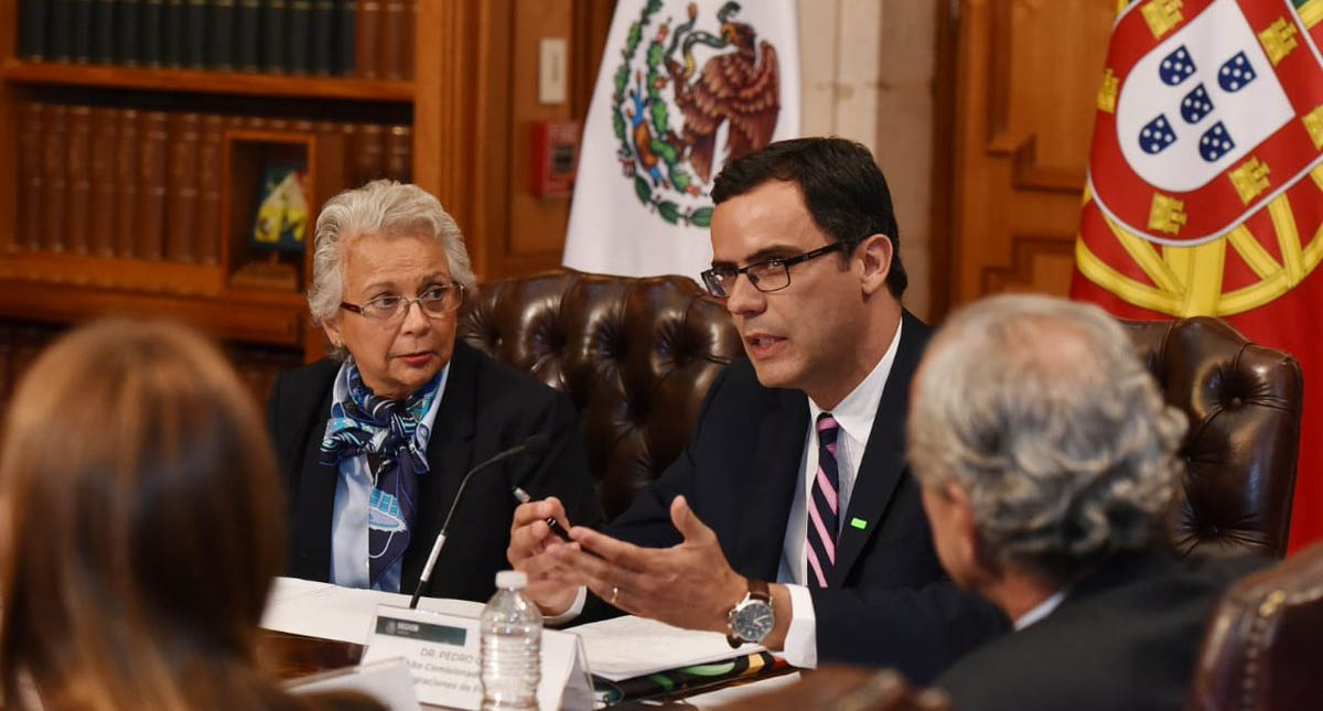 Sánchez Cordero se reúne con Comisionado para las Migraciones de Portugal