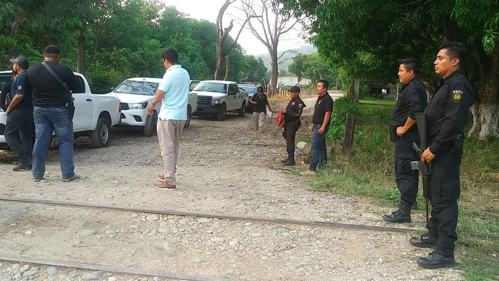 Operativo para evitar ingreso ilegal de migrantes en Chiapas