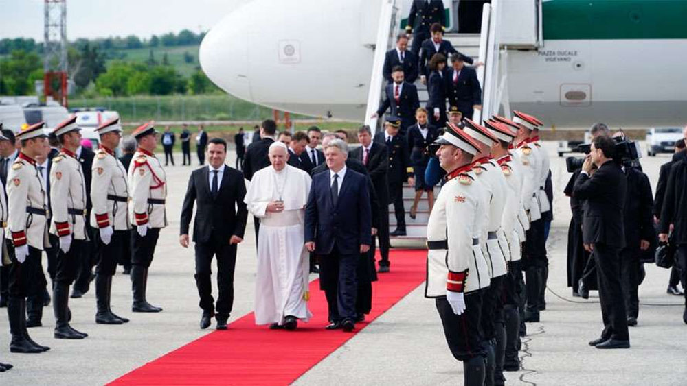 El papa Francisco llega a Macedonia del Norte - papa-francisco-macedonia