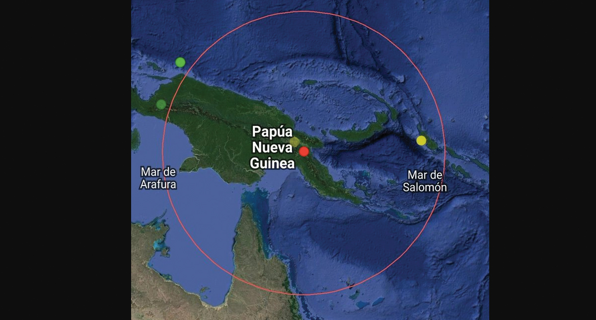 Sismo 7.2 en Papúa Nueva Guinea