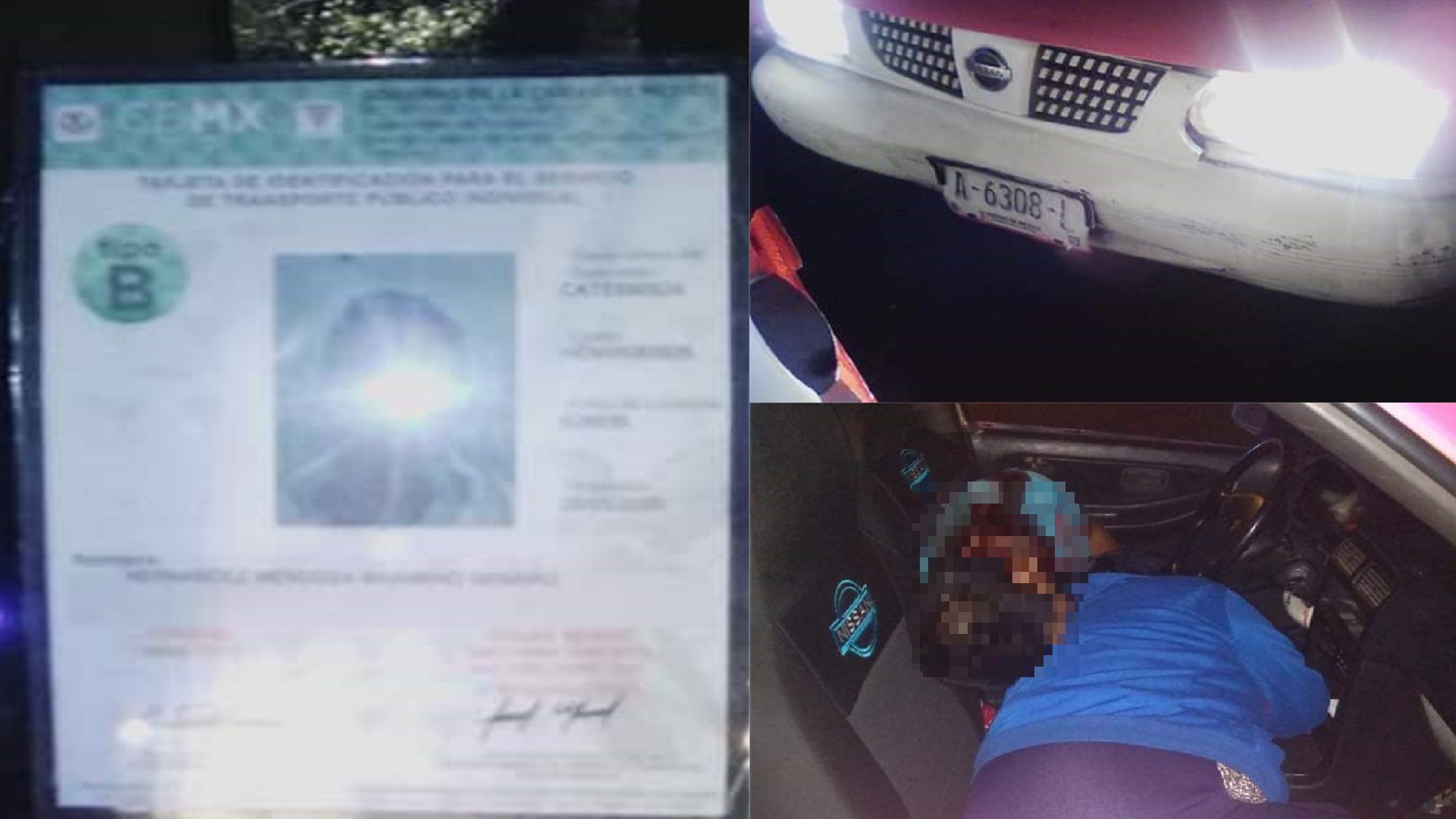 Asesinan a pareja dentro de taxi en Nezahualcóyotl - pareja-asesinada-en-taxi