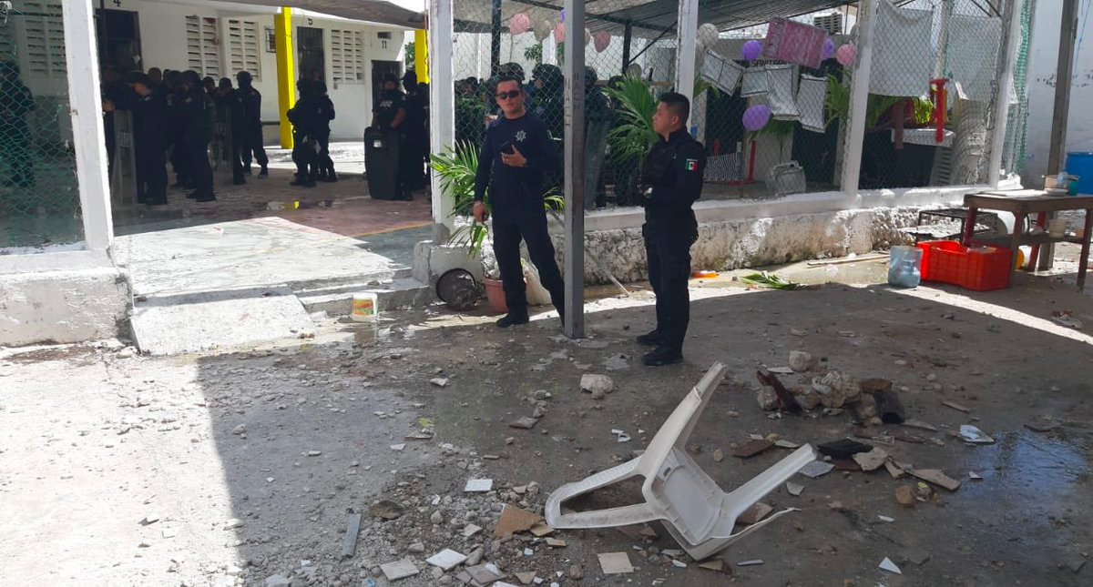 Riña en penal de Cancún deja ocho heridos