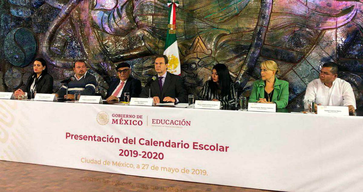 SEP presenta calendario escolar 2019-2020