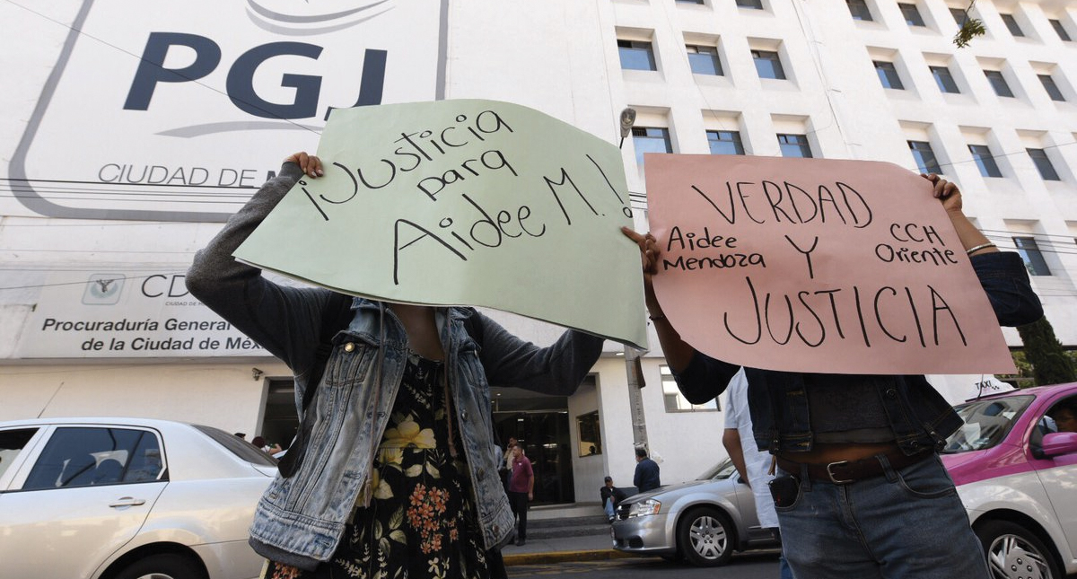 Exigen justicia por caso Aideé Mendoza afuera de la PGJ - protestas-pgj