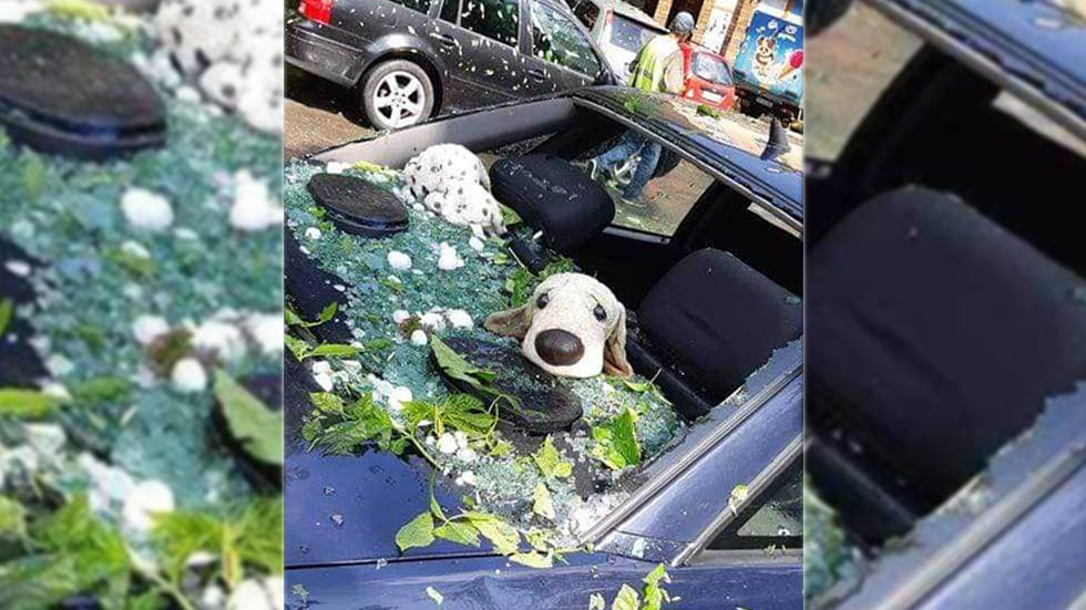 #Video Granizada en Rumania daña varios autos - rumania-granizo-hielo