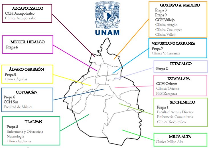 Gobierno de la CDMX dota de 'Senderos Seguros' a la UNAM e IPN - senderos-seguros-en-escuelas-de-la-unam