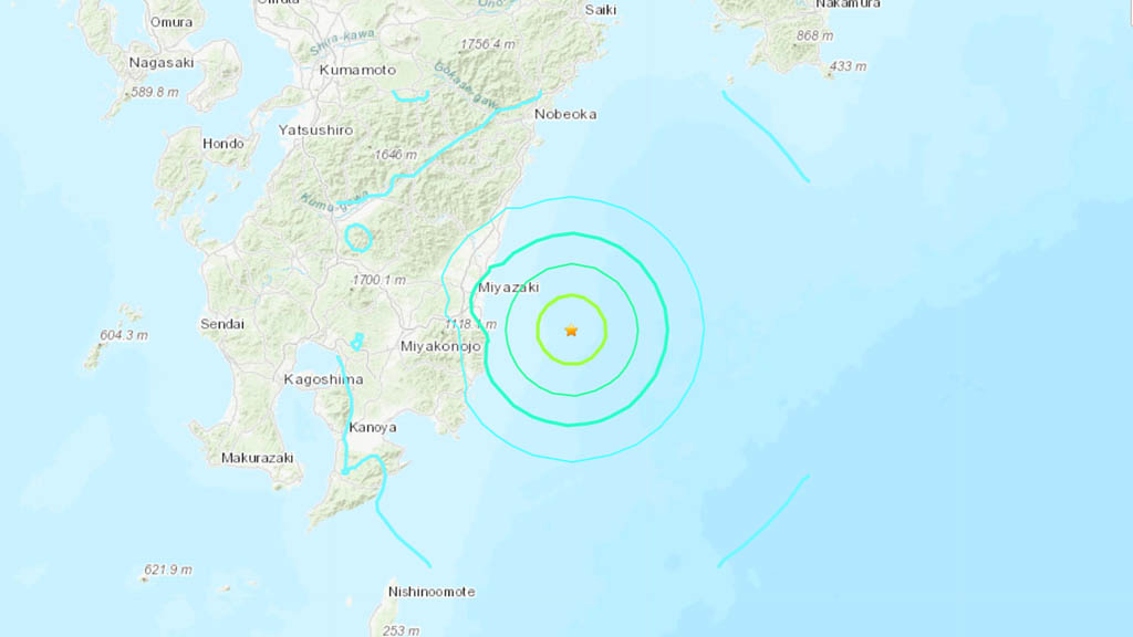 Sismo magnitud 6.1 sacude el suroeste de Japón