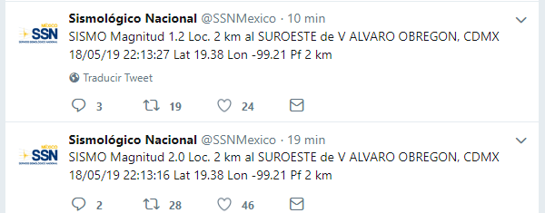Dos sismos leves afectan Álvaro Obregón - sismos-alvaro-obregon