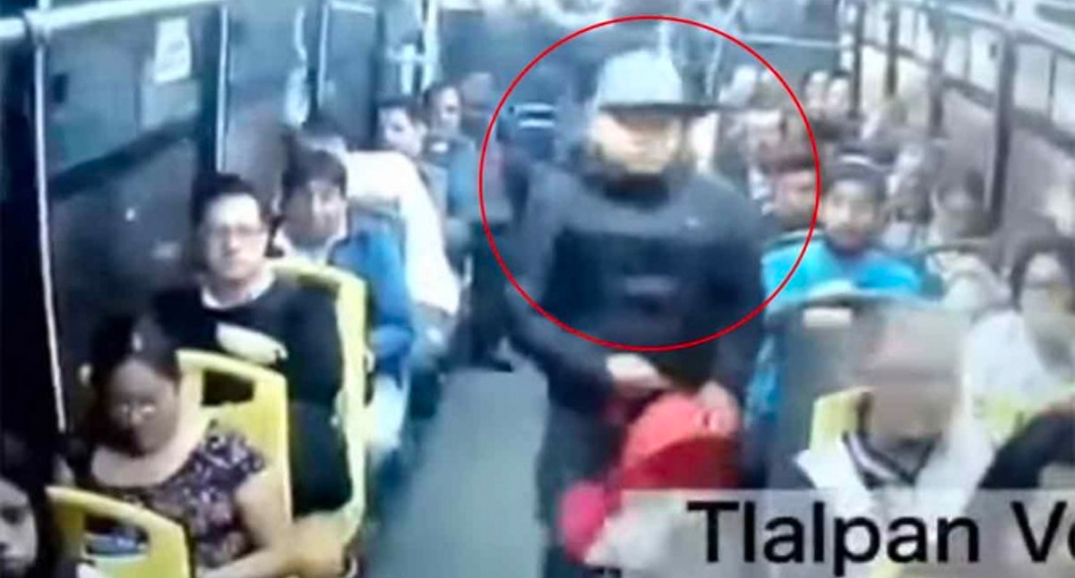 #Video Asaltan camión de pasajeros en Calzada de Tlalpan