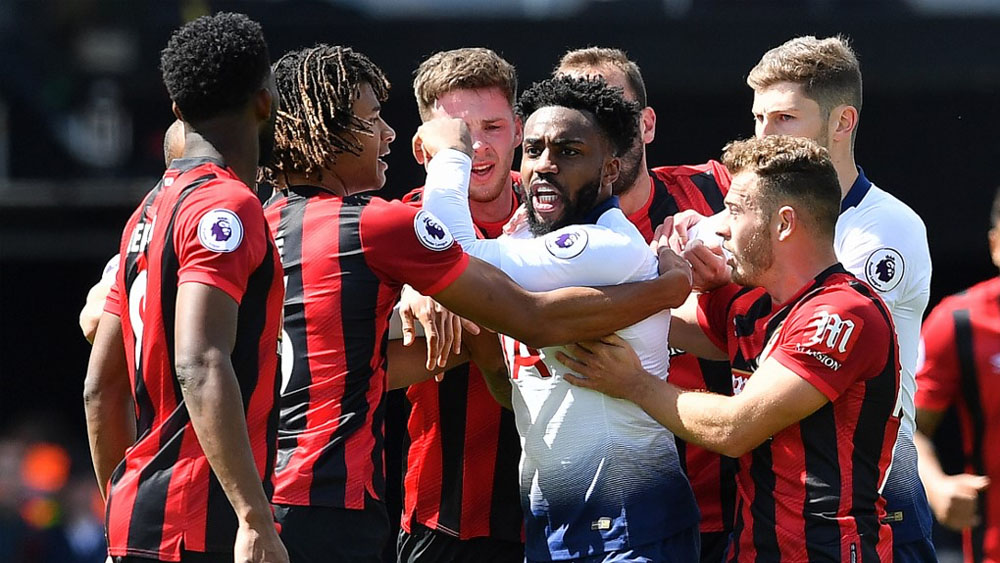 Tottenham cae ante el Bournemouth tras sufrir dos expulsiones