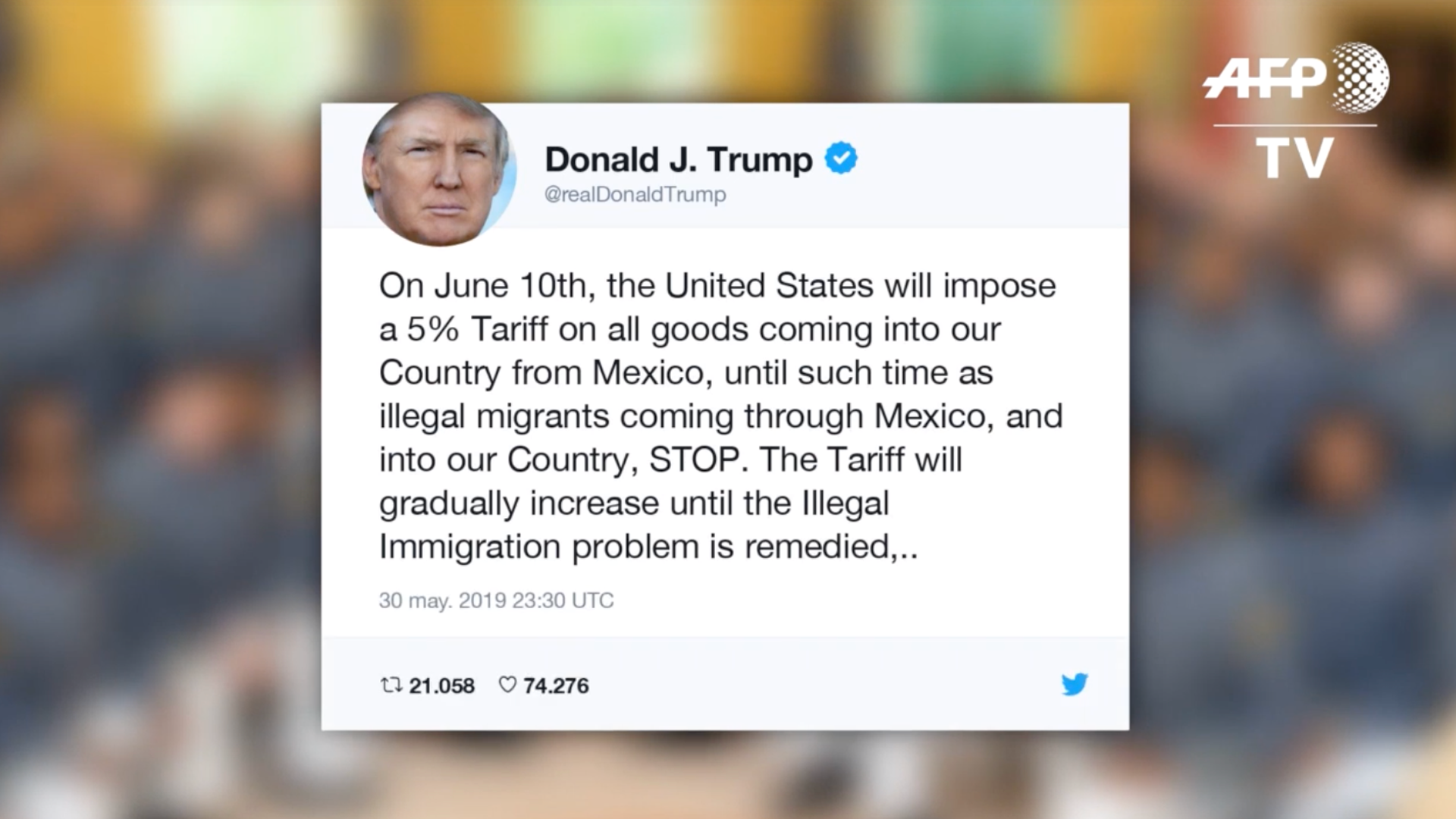 Trump anuncia aranceles a México por inmigración ilegal