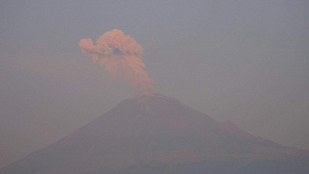 Popocatépetl emite 31 exhalaciones en las últimas 24 horas