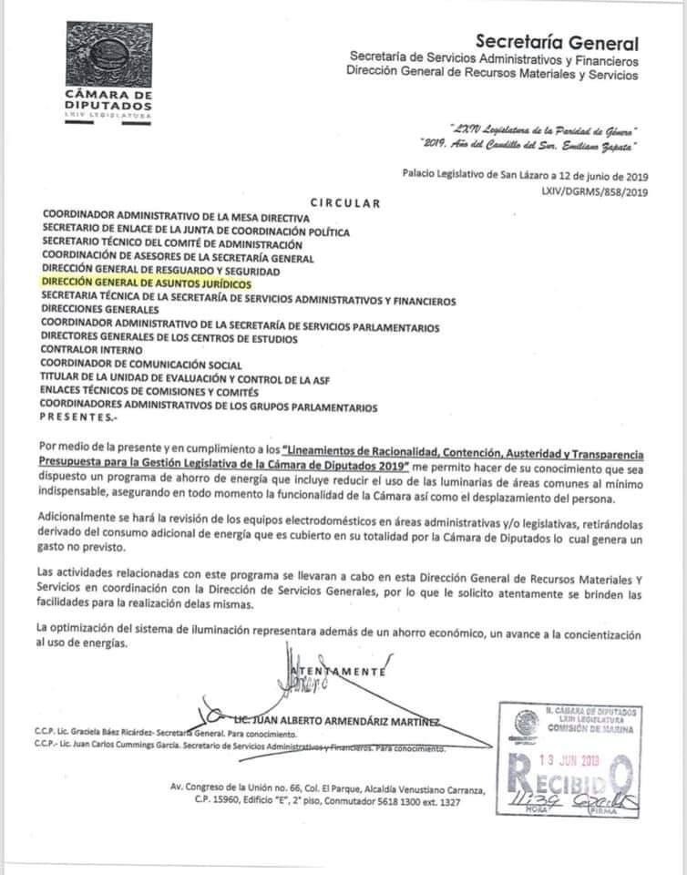 Implementarán programa de ahorro de energía en Cámara de Diputados - ahorro-de-energia-en-la-camara-de-diputados