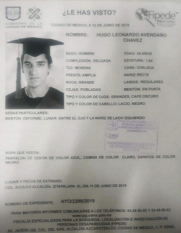 Secuestran y asesinan a seminarista en Iztapalapa - alerta-de-busqueda-del-seminarista