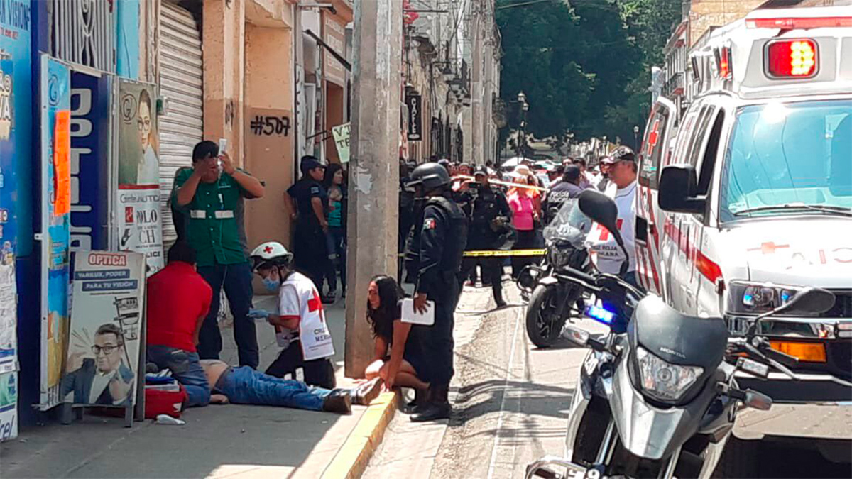 Asesinan a hombre en el Centro Histórico de Oaxaca