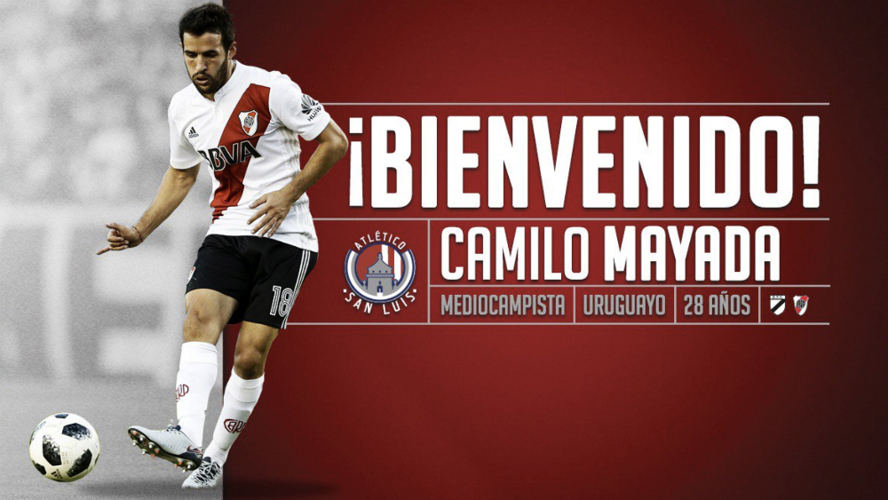 Camilo Mayada, nuevo jugador de Atlético San Luis
